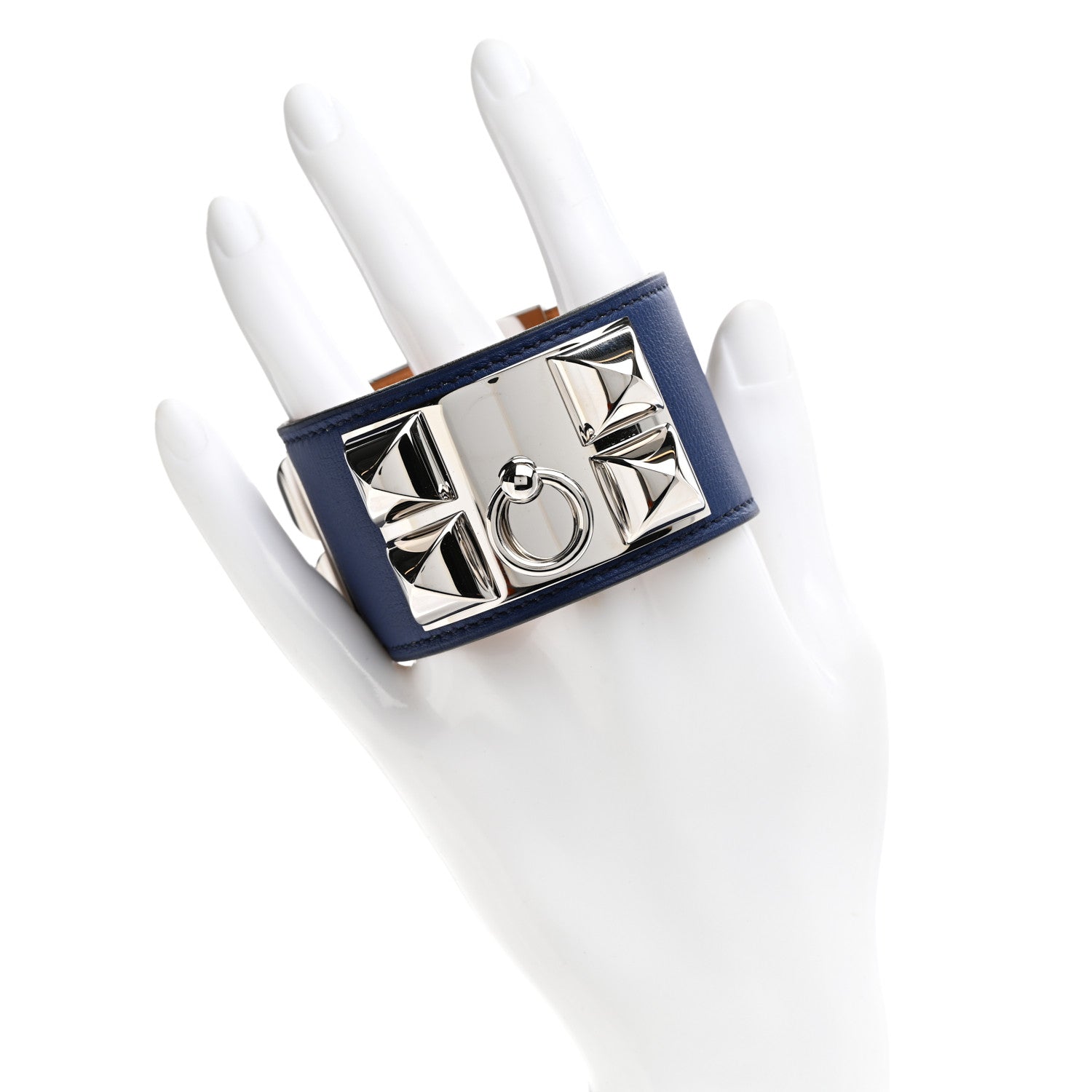 Hermes Swift Collier De Chien CDC Bracelet S Bleu Saphir 2 of 6