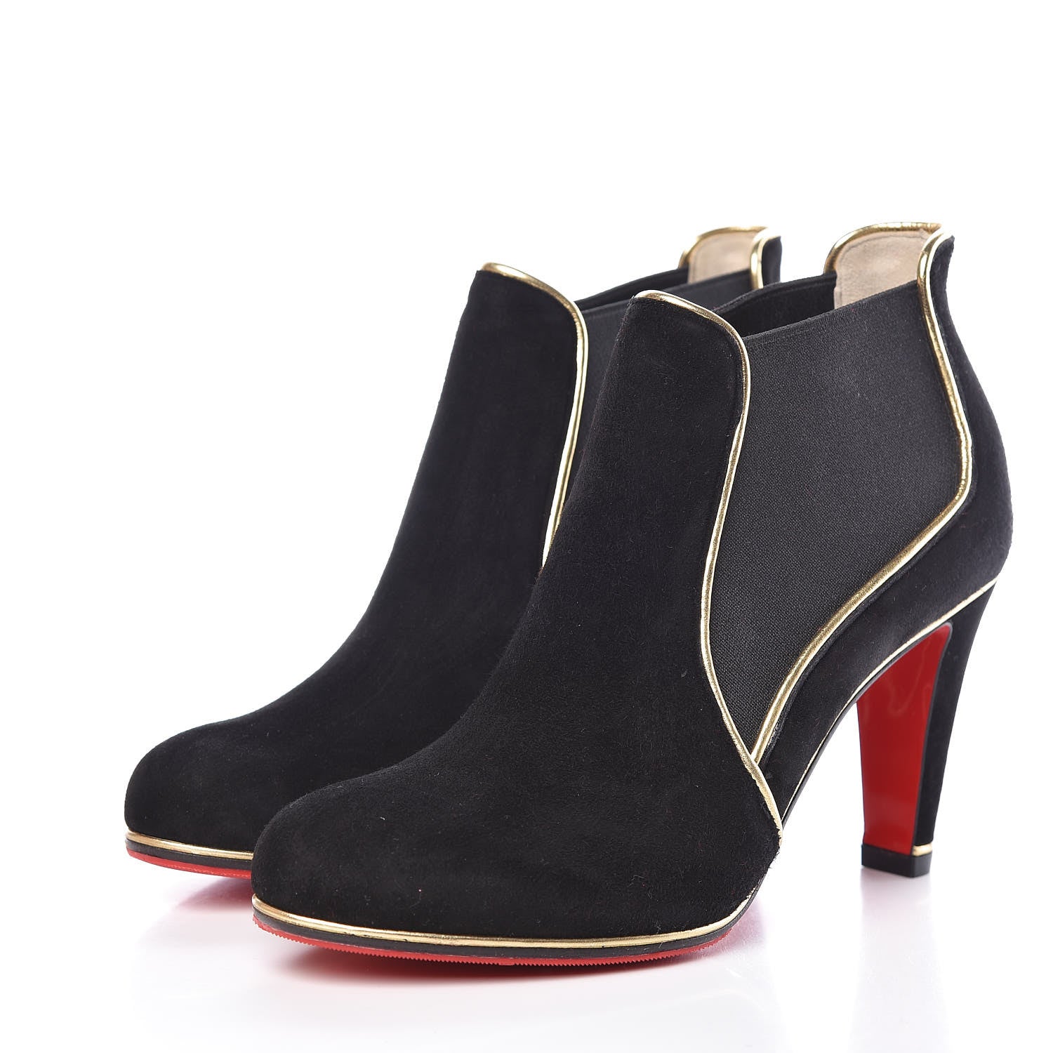 Christian Louboutin Veau Velours Loulouboot 85 Ankle Boots 37.5 Black 3 of 10