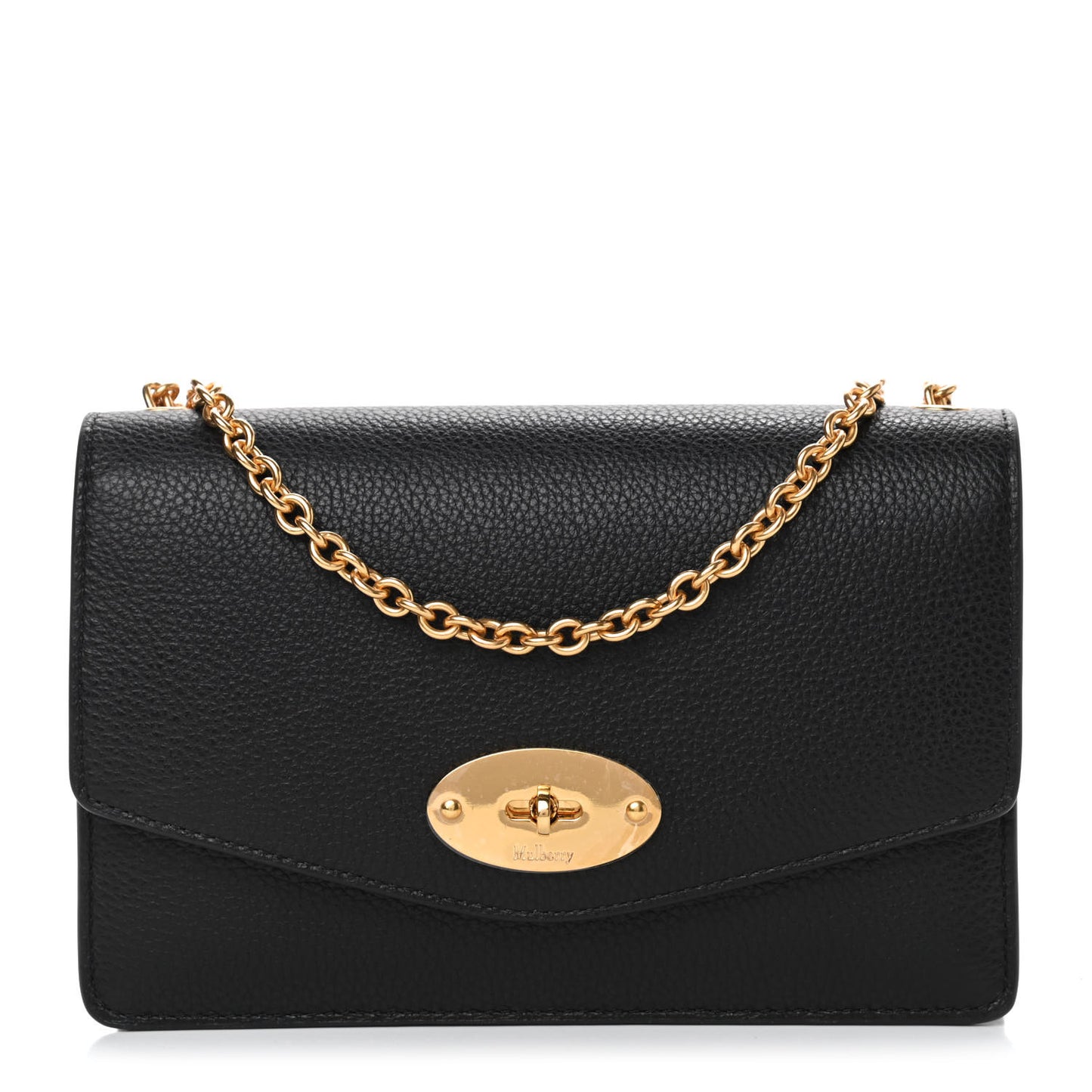 Small Classic Grain Calfskin Small Darley Black