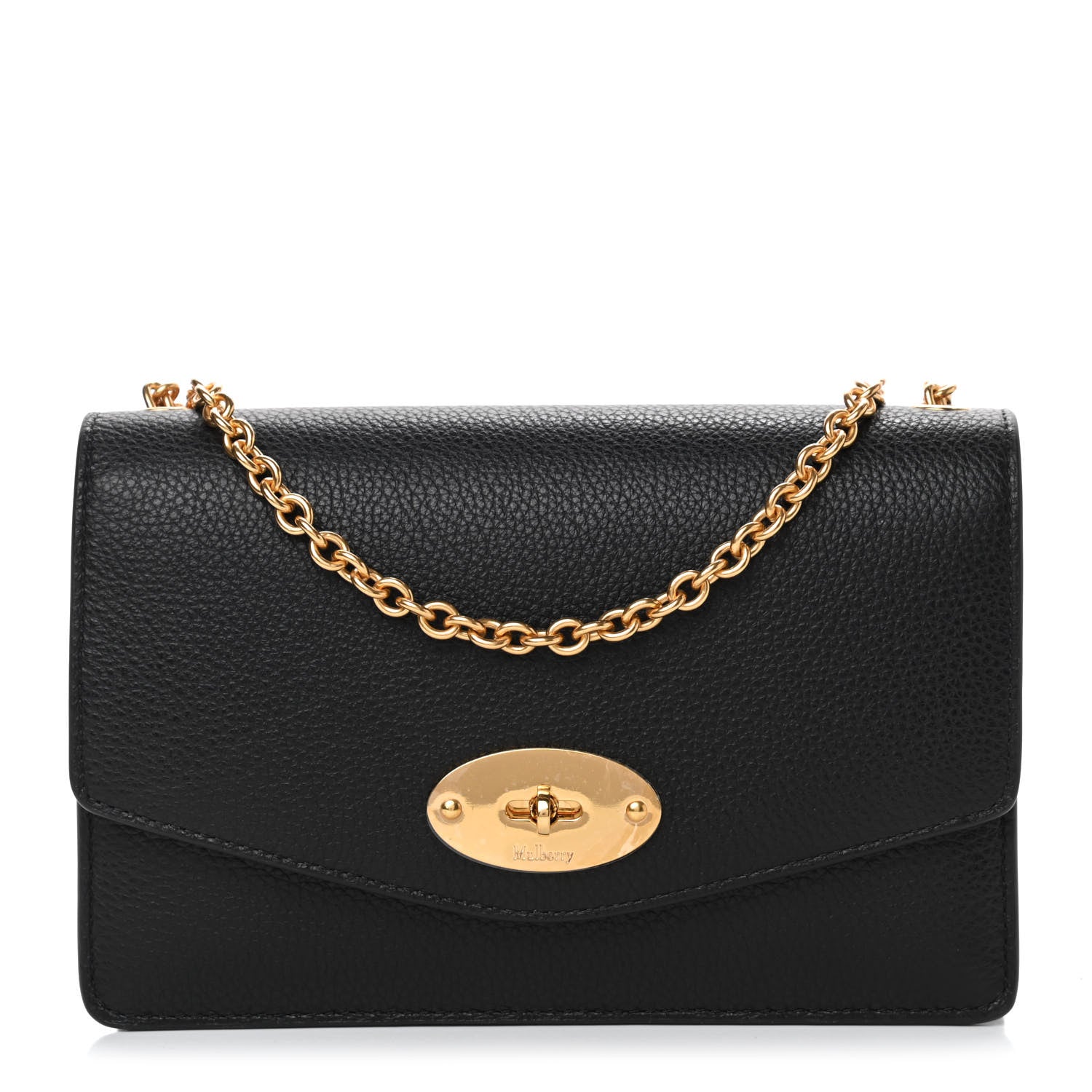 Mulberry Small Classic Grain Calfskin Small Darley Black 1 of 4
