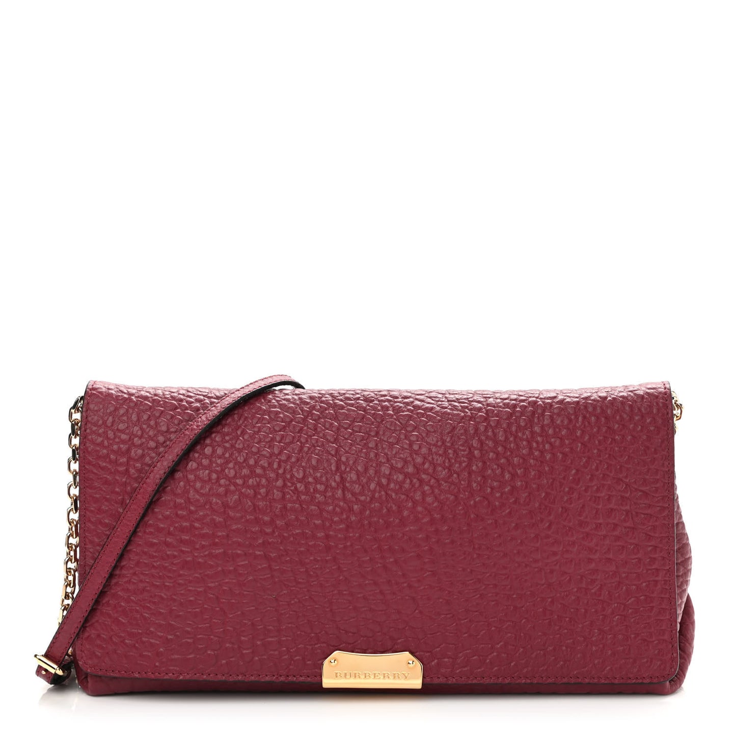Signature Grain Medium Mildenhall Crossbody Bag Dark Plum