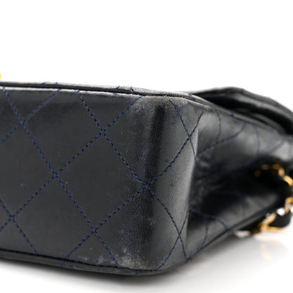Chanel Lambskin Quilted Small Double Flap Navy 11 of 16