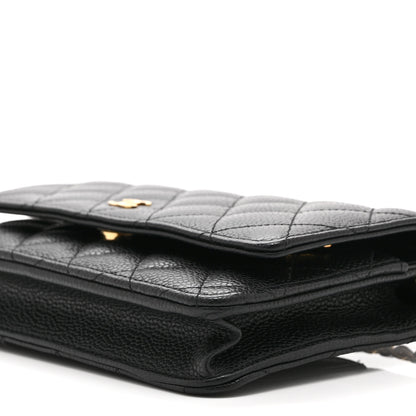 Chanel Caviar Quilted Wallet on Chain WOC Black 11 of 11