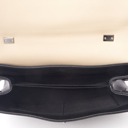 Louis Vuitton Soft Calfskin Lockme II Top Handle Vanille Black 7 of 8