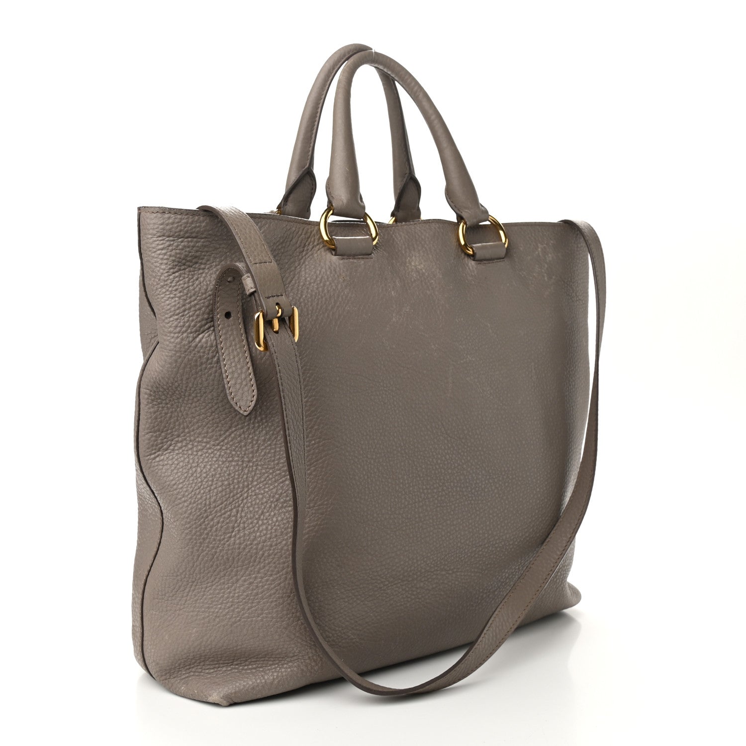 Prada Vitello Daino Tote Argilla 3 of 11