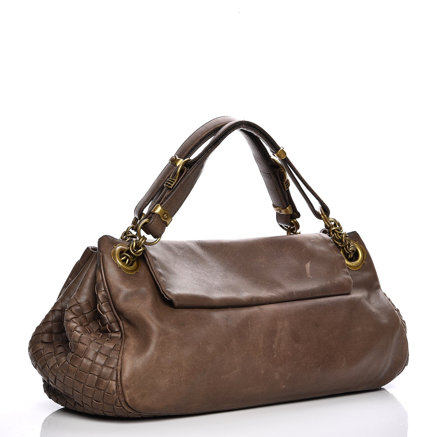 Bottega Veneta Nappa Intrecciato Napoli Shoulder Bag Pepe 11 of 18