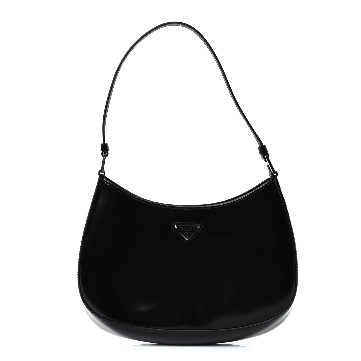 Spazzolato Cleo Shoulder Bag Black