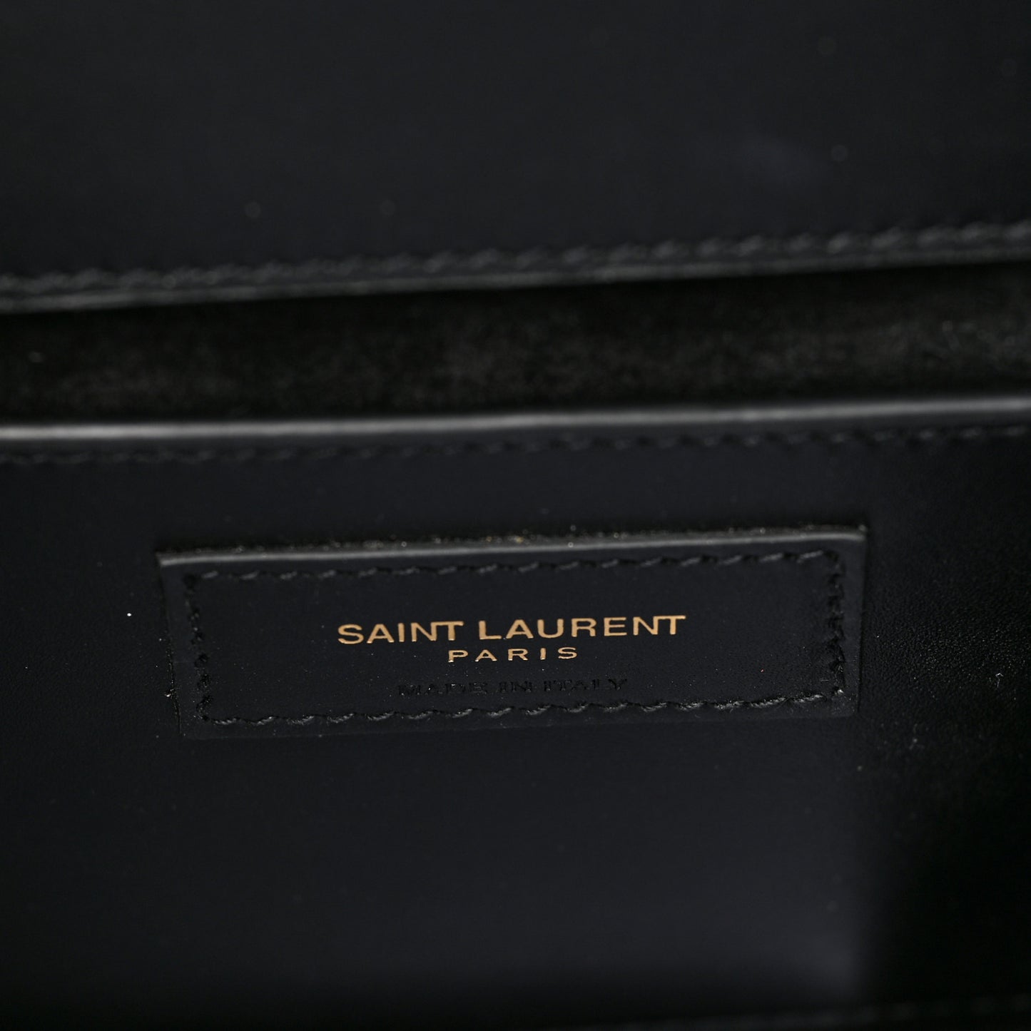 Smooth Calfskin Medium Classic Monogram Kate Tassel Satchel Black