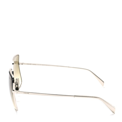 Celine Oversized Square Metal Sunglasses Gold 3 of 7