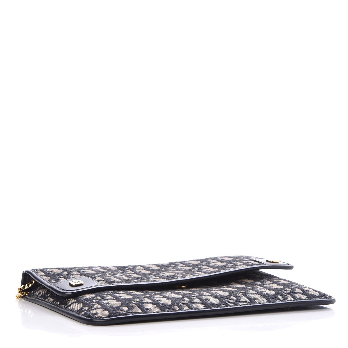Monogram Convertible Clutch Navy Blue
