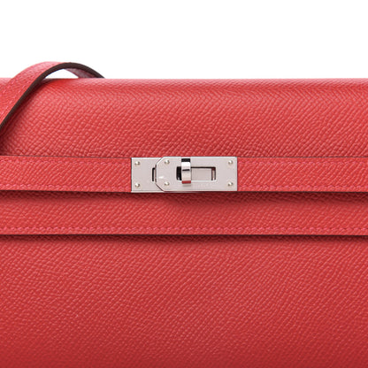 Hermes Epsom Kelly Wallet To Go Rouge Casaque 10 of 11