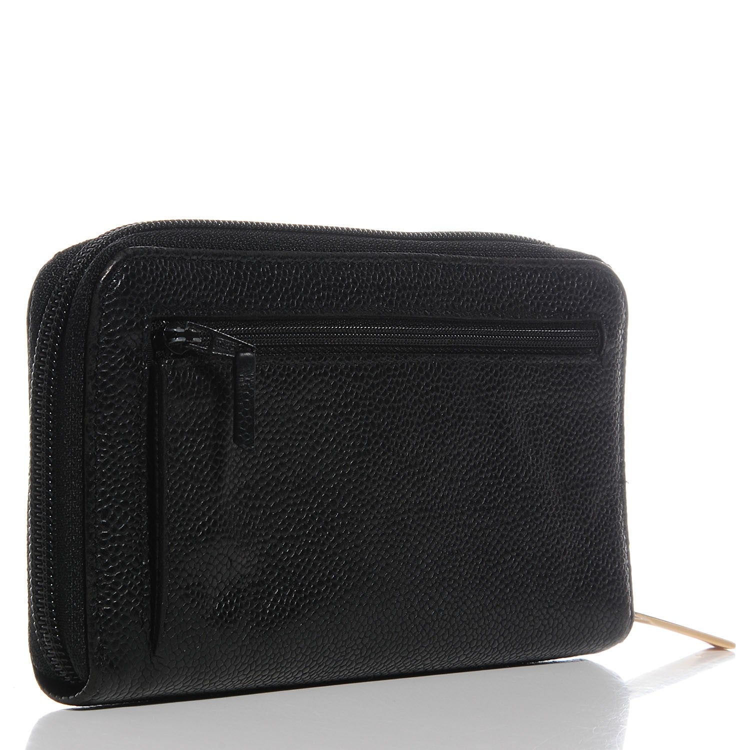 Chanel Caviar Large Timeless CC Zip Around Wallet Black 3 of 9