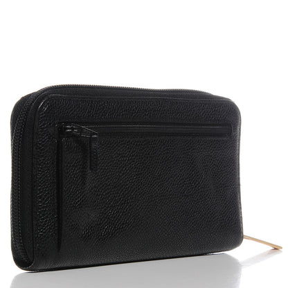 Chanel Caviar Large Timeless CC Zip Around Wallet Black 3 of 9