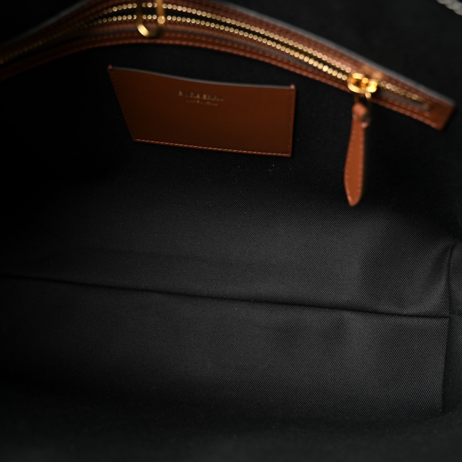 Burberry E-Canvas Check Medium Soft TB Tote Dark Birch Brown 5 of 9