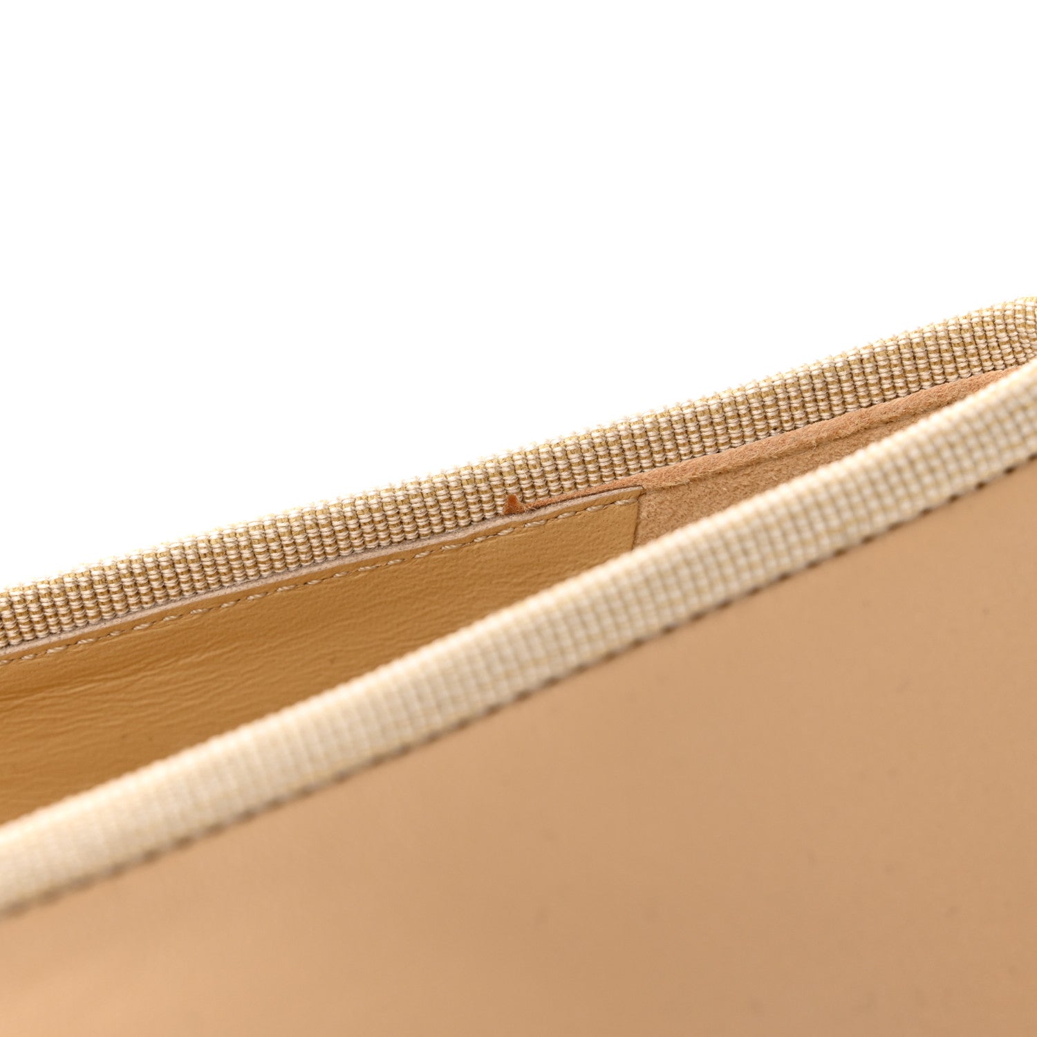 Chanel Lambskin Cap Toe CC Ballerina Flats 37 Beige Black 9 of 15