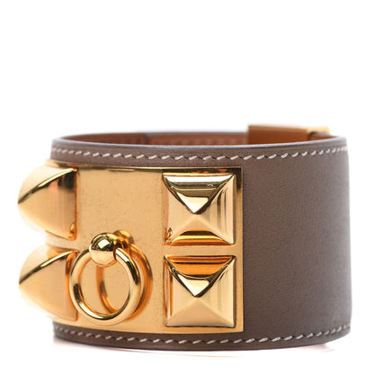 Hermes Swift Collier de Chien CDC Bracelet T2 Etoupe 1 of 6