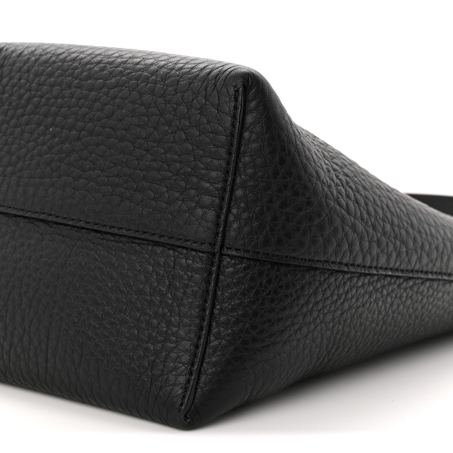 The Row Grained Calfskin Small N/S Hook Tote Black 9 of 9