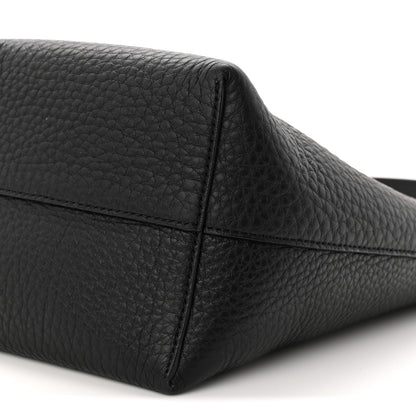 The Row Grained Calfskin Small N/S Hook Tote Black 9 of 9