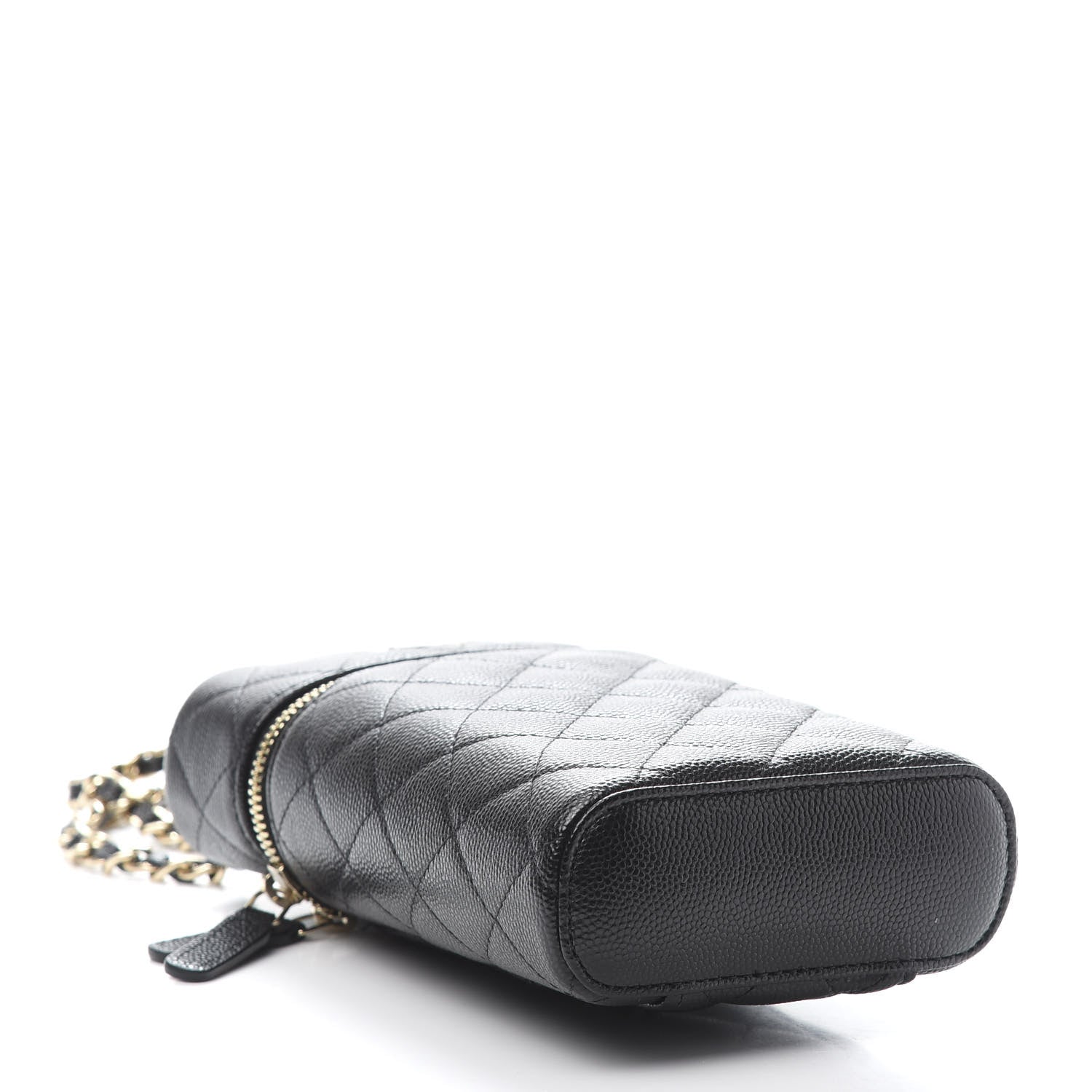 Chanel Caviar Quilted Phone Holder With Chain Black 4 of 11