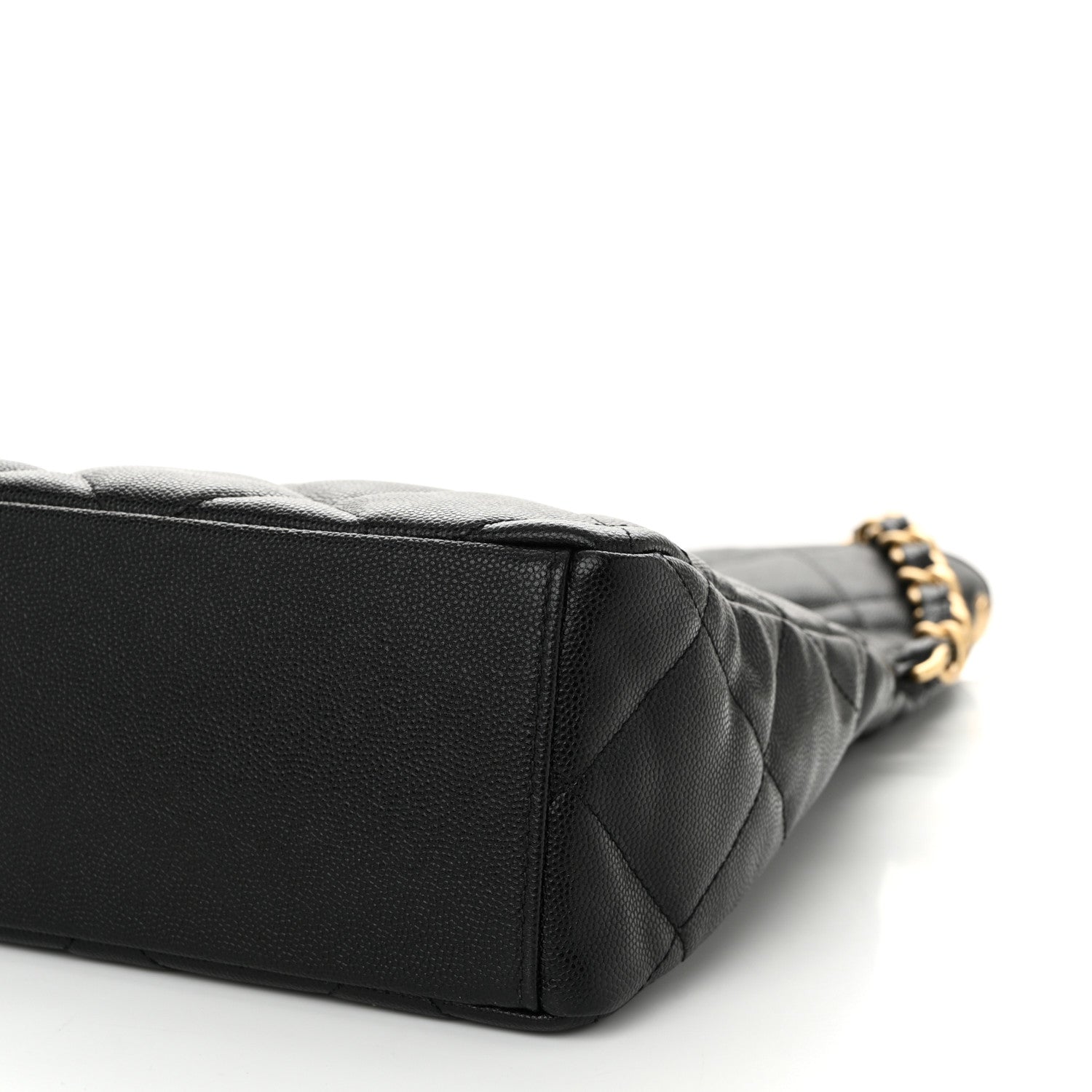 Chanel Caviar Quilted Fold Over Hobo Black 13 of 13