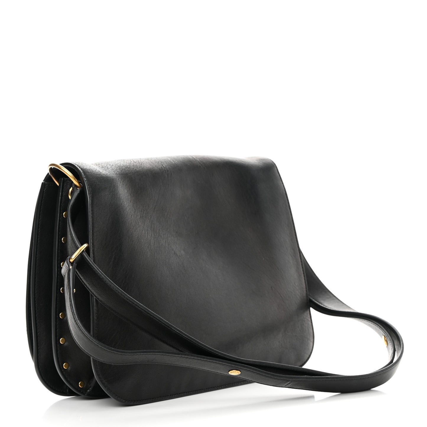 Lambskin Amalia Flap Shoulder Bag Black