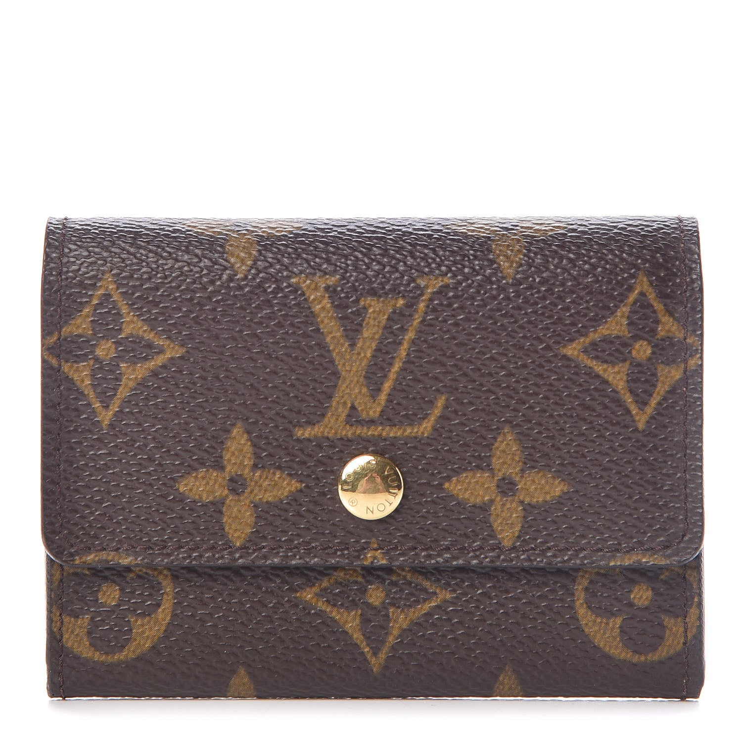 Louis Vuitton Monogram Porte-Monnaie Plat Coin Purse 1 of 9