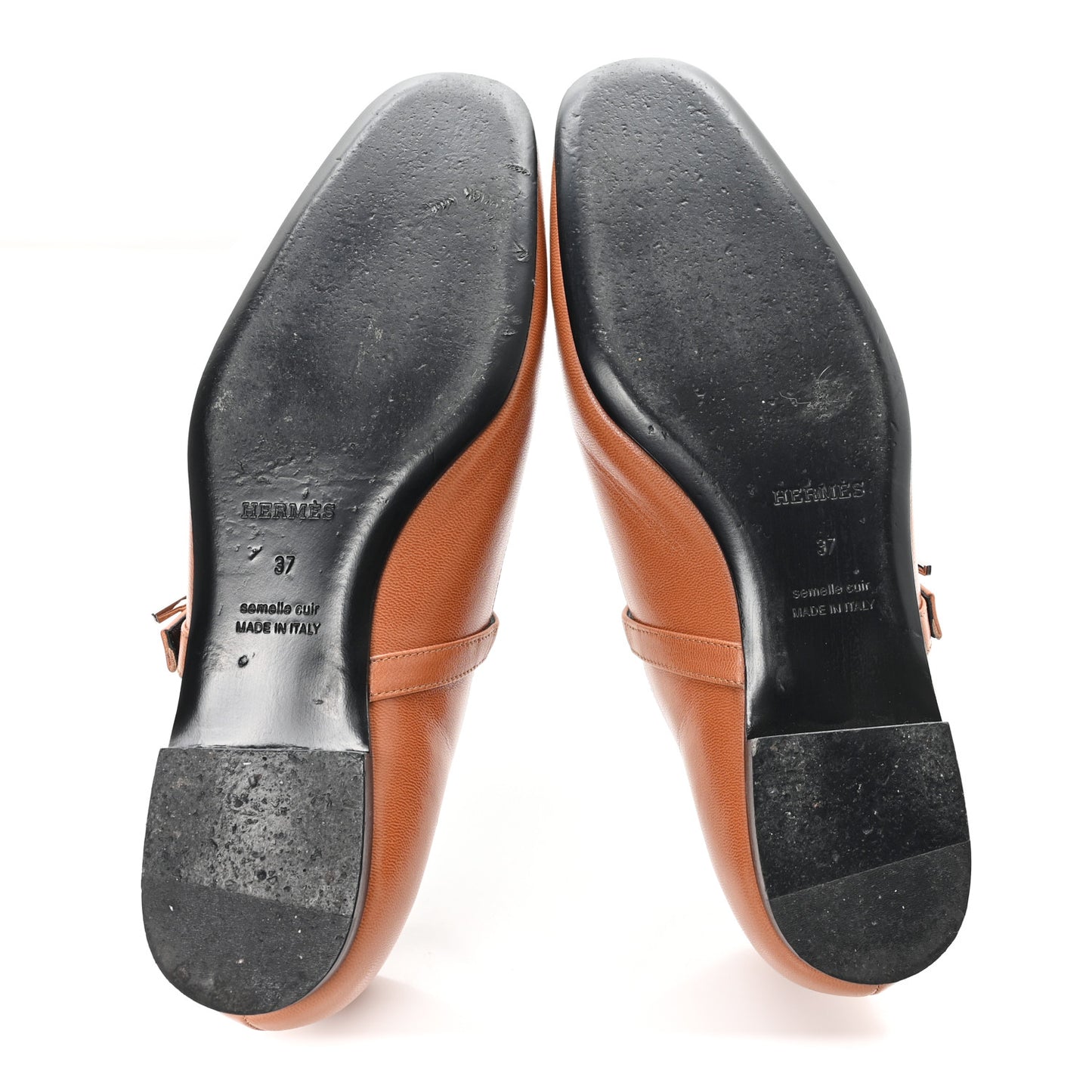 Goatskin Jane Ballet Flats 37 Marron Alezan