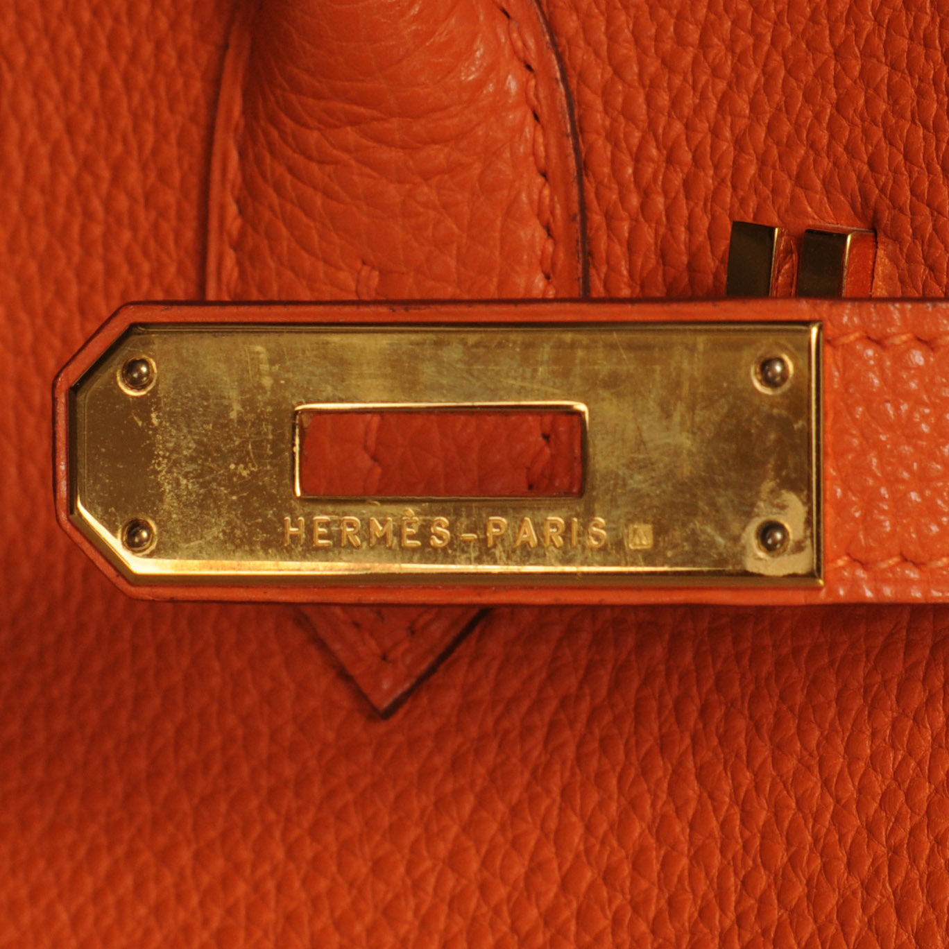 Hermes Togo Birkin 30 Orange 6 of 10