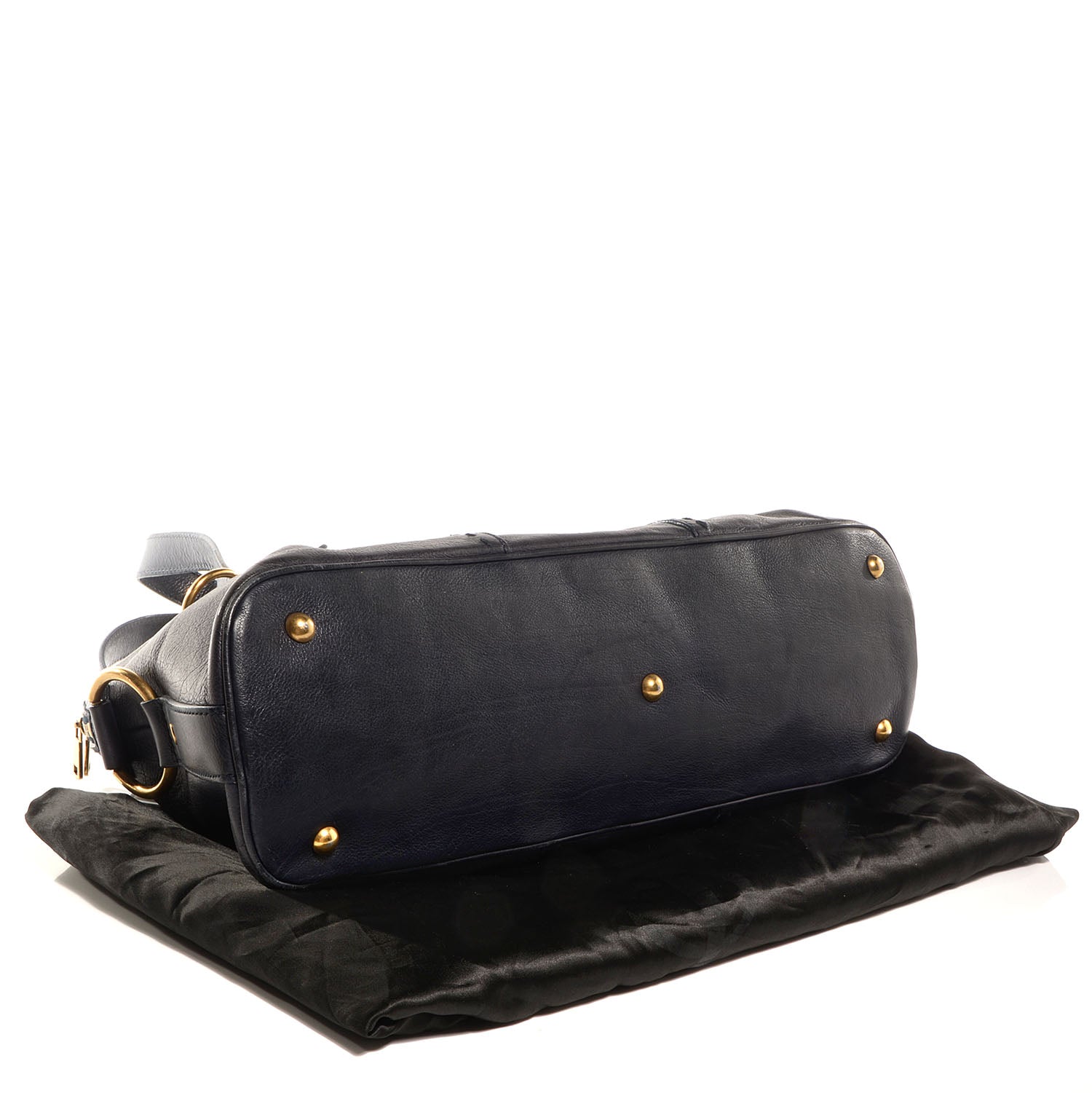 Saint Laurent Leather Large Muse Navy Blue 4 of 10
