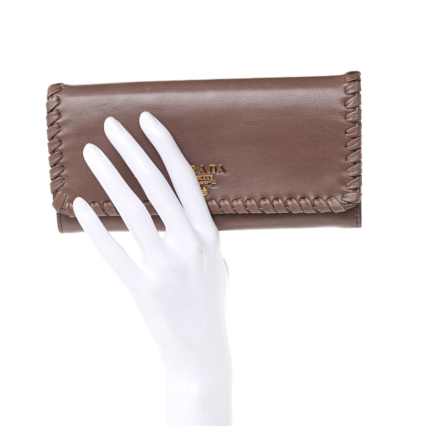Glace Infilature Flap Wallet Argilla Pomice