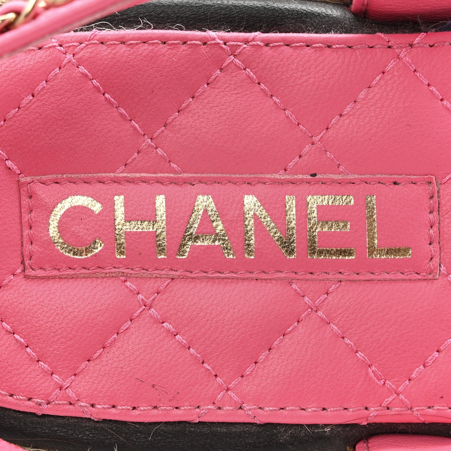 Chanel Lambskin Chain CC Thong Espadrille Sandals 38 Pink 7 of 13