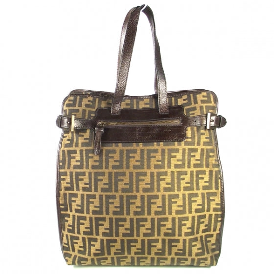 Fendi Zucca Shopper Tote Tobacco 1 of 18