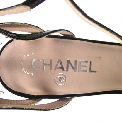 Chanel Patent T-Strap Heels 39 7 of 7
