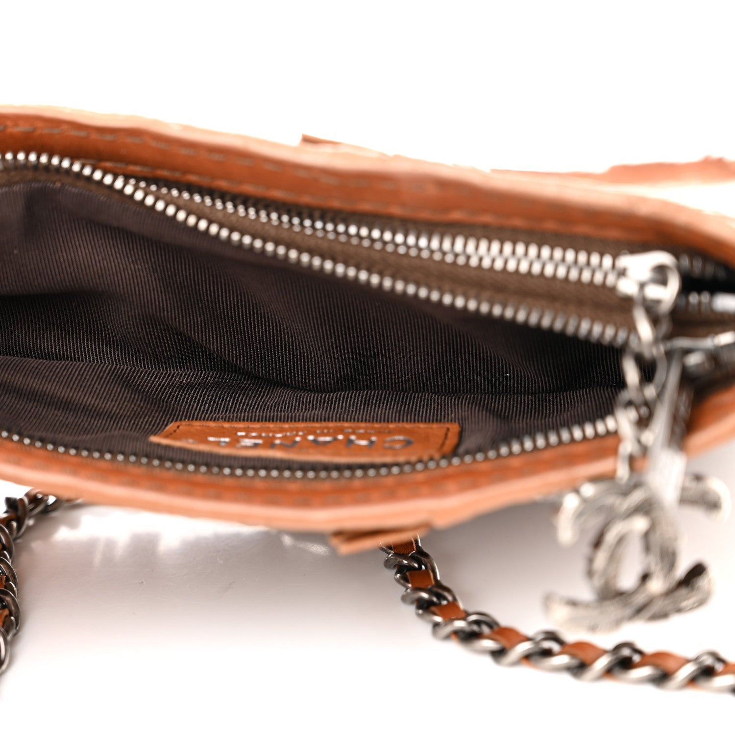 Chanel Calfskin Paris Dallas Holster Shoulder Bag Brown 5 of 11