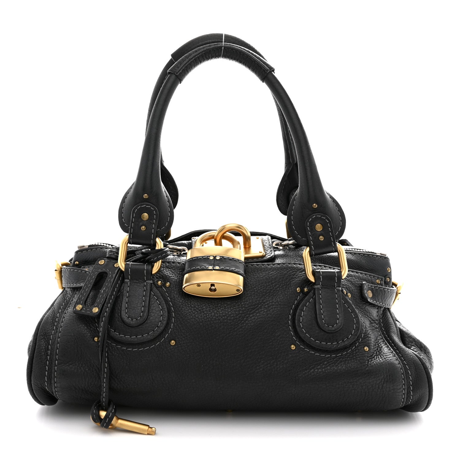 Chloe Calfskin Medium Paddington Satchel Black 1 of 9