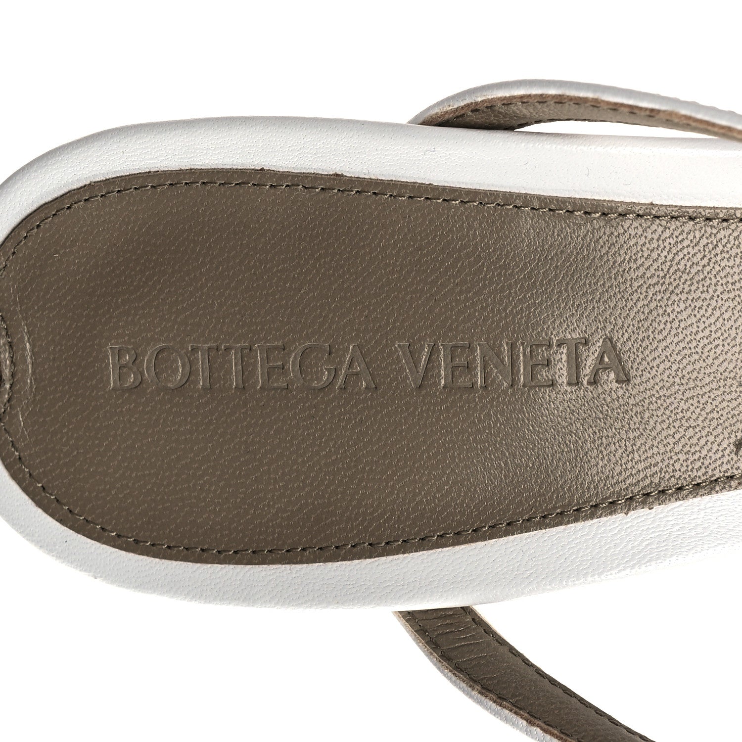 Bottega Veneta Lambskin Stretch Multi Strap 90mm Sandals 39.5 Optic White 7 of 7