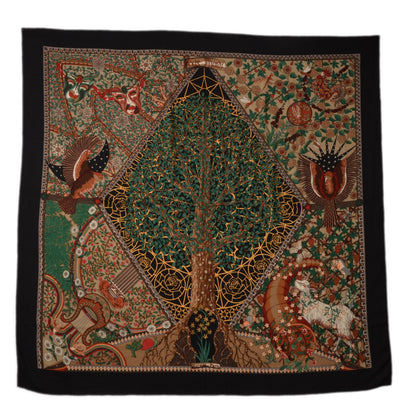 Hermes Cashmere Silk Axis Mundi Shawl 140 2 of 6