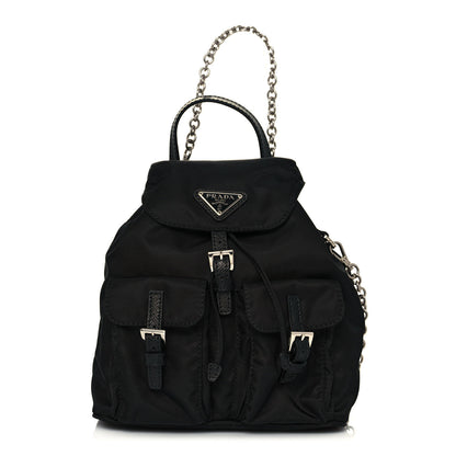 Prada Nylon Vela Mini Crossbody Backpack Black 1 of 12