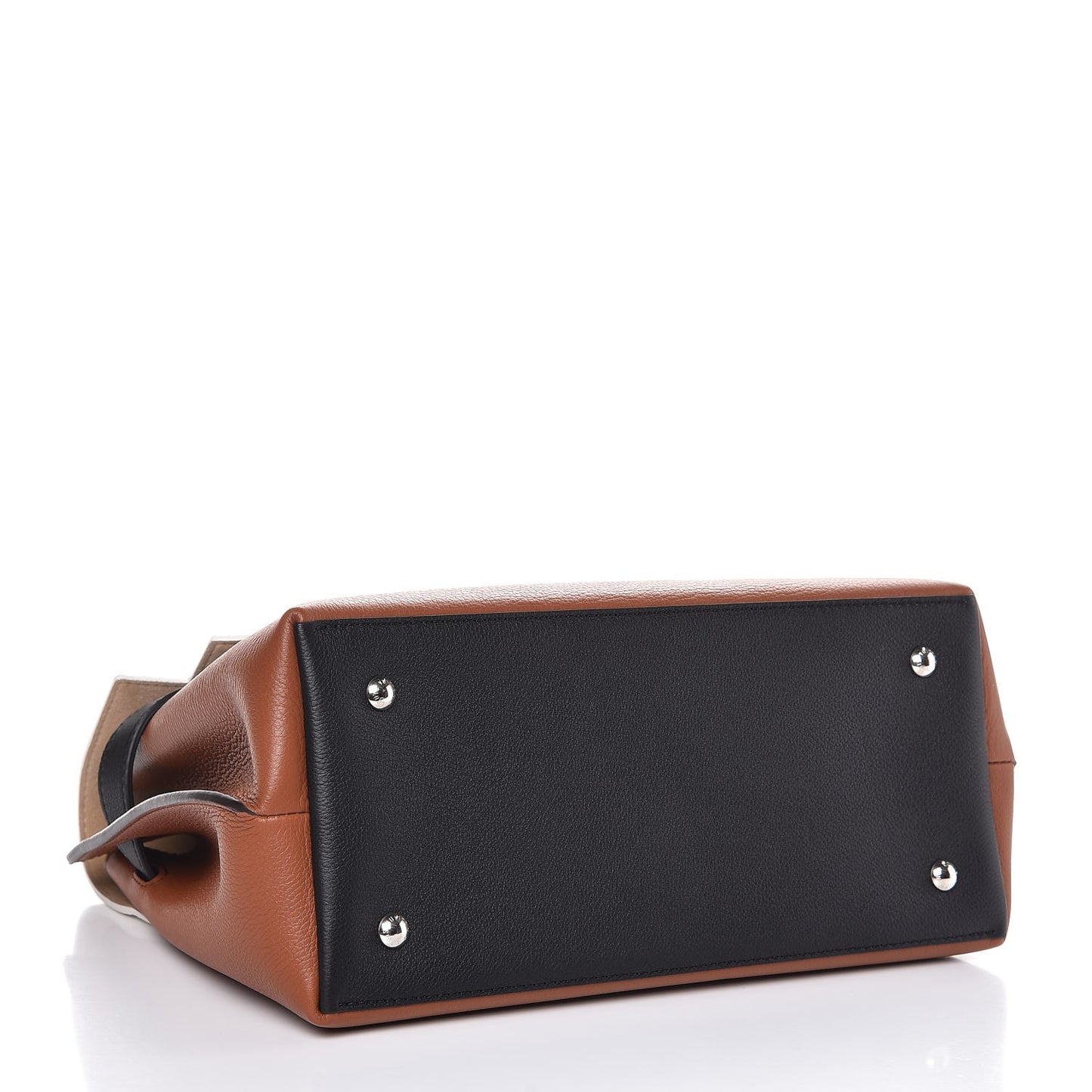 Soft Calfskin Lockme Ever Caramel Creme Black