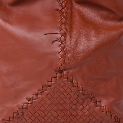 Bottega Veneta Nappa Intrecciato Large Fringe Shoulder Bag Rust 11 of 11