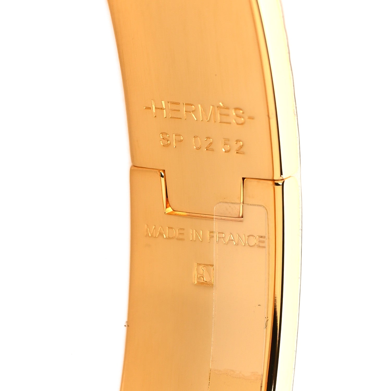 Hermes Enamel Narrow Clic Clac H Bracelet GM White 4 of 5