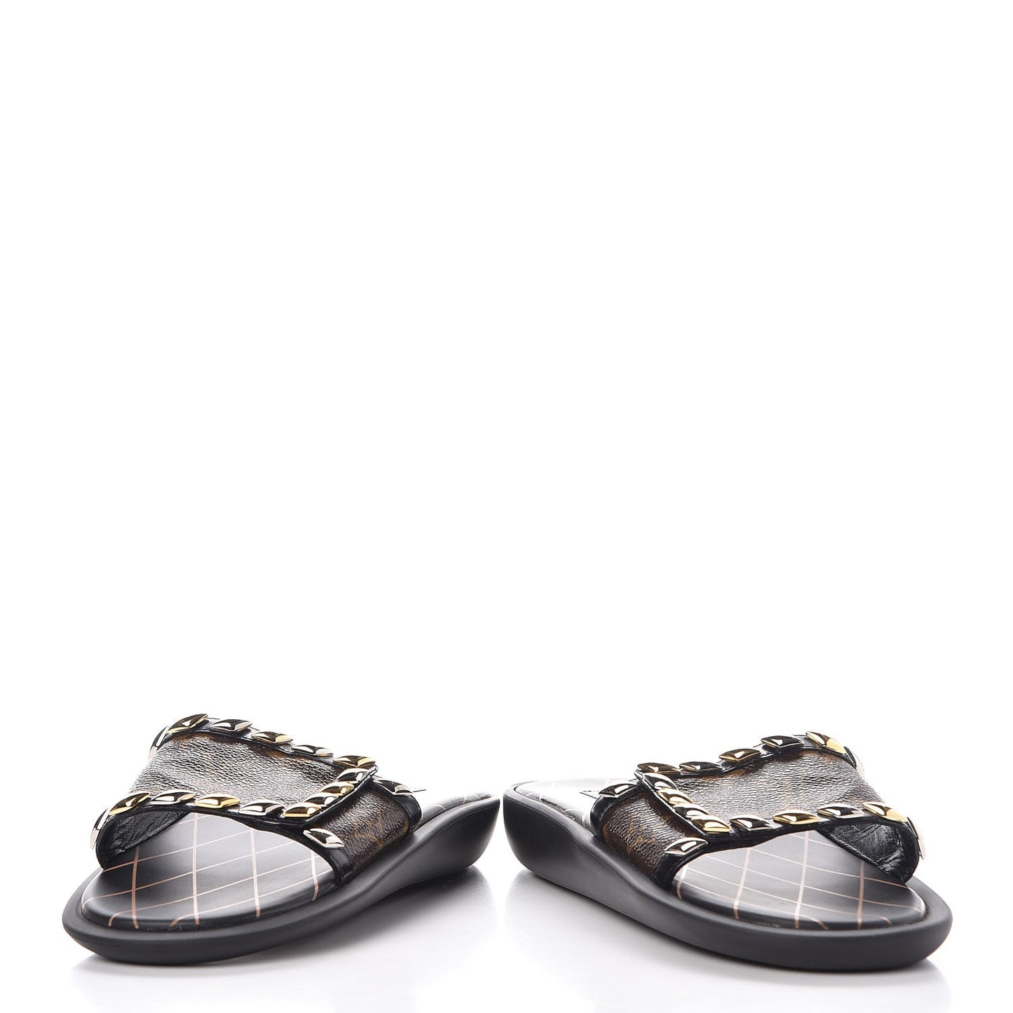 Calfskin Monogram Eldorado Flat Mules 40 Black