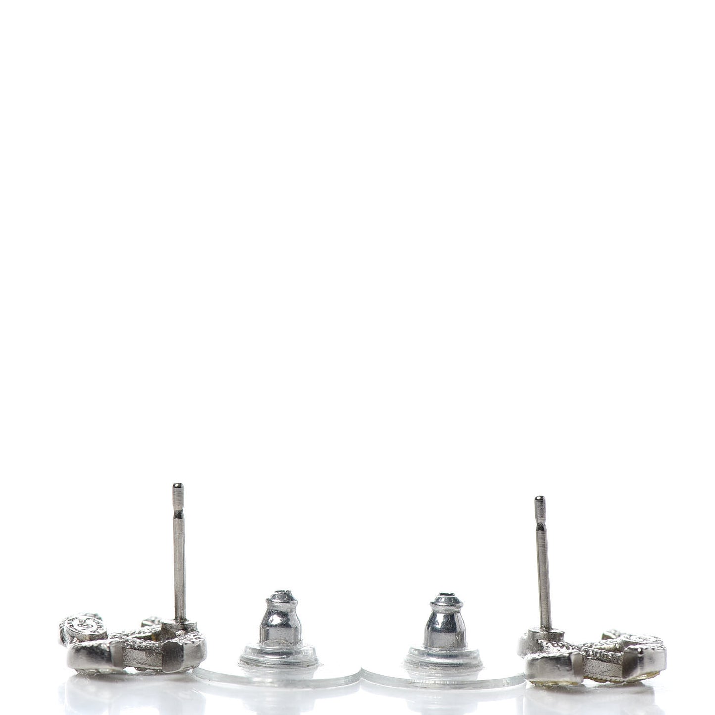 Crystal Mini Timeless CC Earrings Silver
