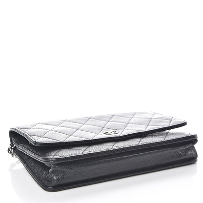 Chanel Caviar Quilted Wallet On Chain WOC Black 4 of 17
