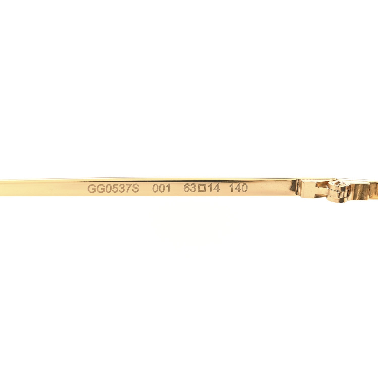 Gucci Metal Cat Eye Sunglasses GG0537S Gold 6 of 7