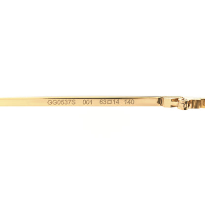 Gucci Metal Cat Eye Sunglasses GG0537S Gold 6 of 7
