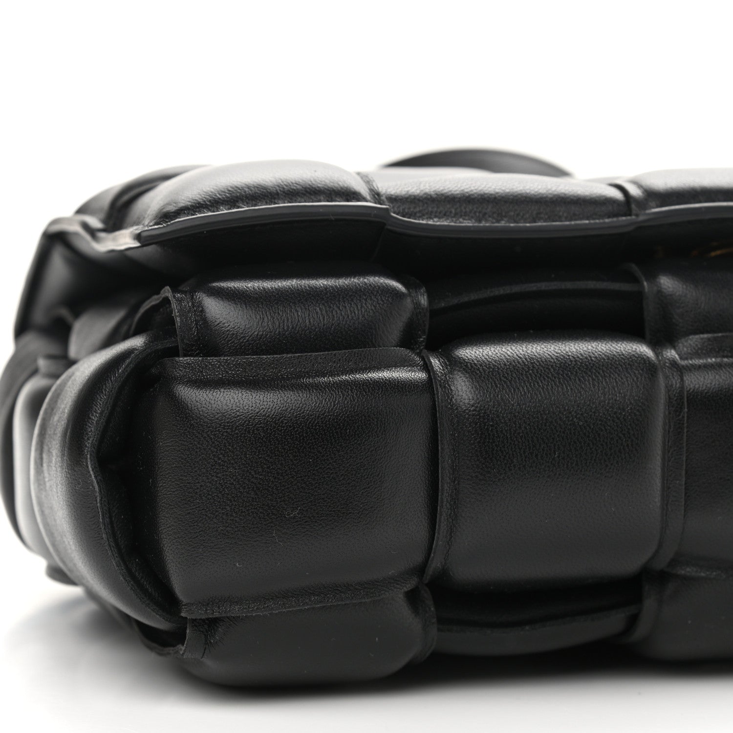 Bottega Veneta Nappa Maxi Intreccio Padded Cassette Crossbody Bag Black 9 of 10