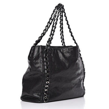 Chanel Glazed Caviar Modern Chain Tote Black 3 of 12