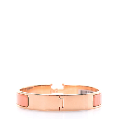 Hermes Enamel Narrow Clic Clac H Bracelet GM Orange Papaye 2 of 3