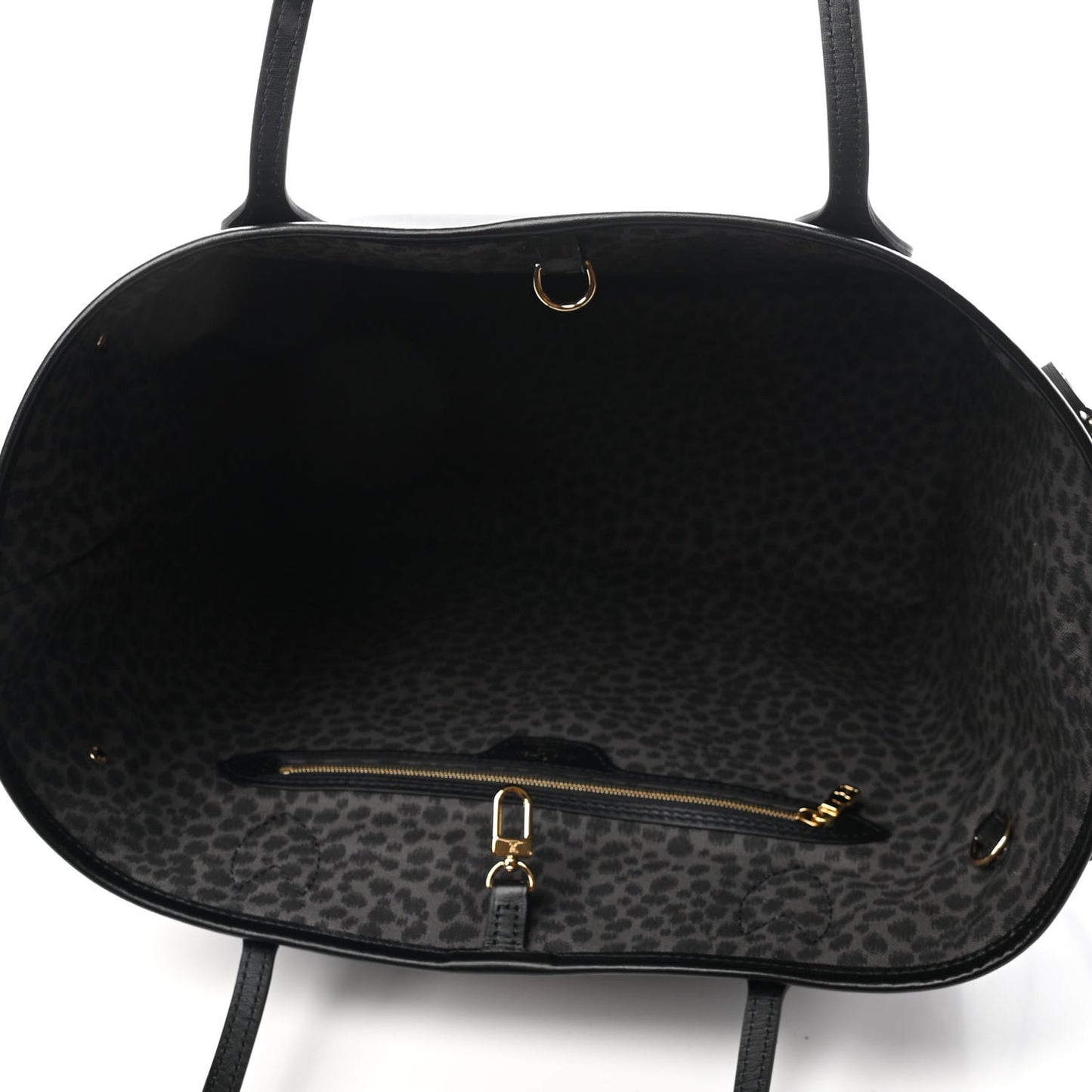 Monogram Giant Wild At Heart Neverfull MM Black